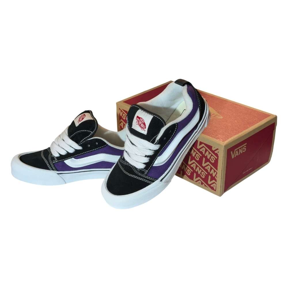 Vans Women's Black and Purple Shoes Size 6